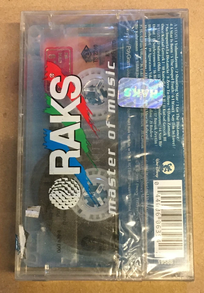 DISNEY'S HERCULES HERKUL ALAN MENKEN SOUNDTRACK TURKISH (1998) SEALED CASSETTE - Image 2 of 2