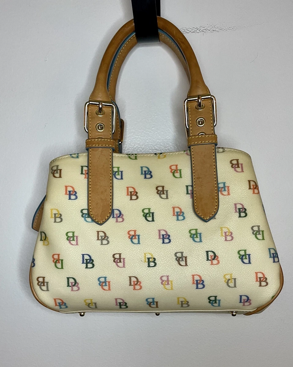 Dooney Bourke Vintage Signature D B Purse Hand Bag Satchel