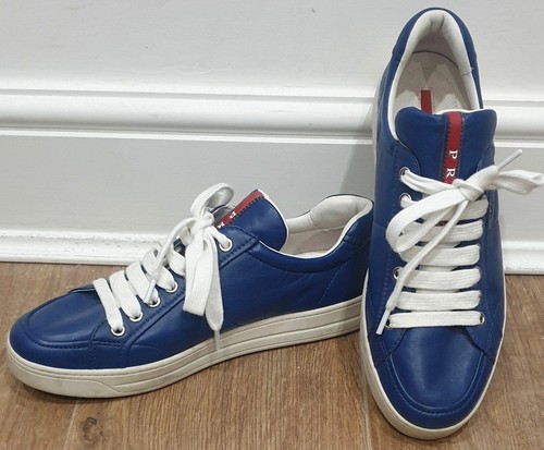 prada blue trainers