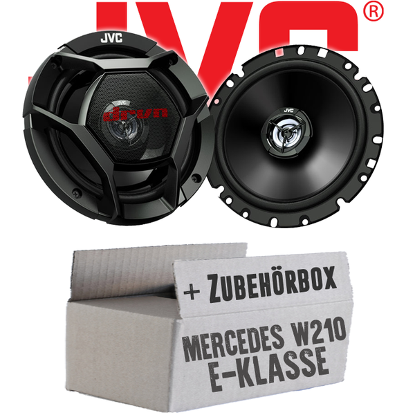 Mercedes E-Klasse W210 Front - Jvc 16Cm 2-Wege Koax-Lautsprecher Boxen Einbauset-image