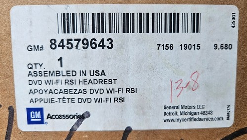 Juego de 2 reposacabezas DVD negros OEM de fábrica Chevrolet Traverse Buick Enclave 2018-2021 - Imagen 20 de 21