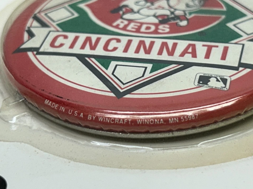 Vintage Cincinnati Reds Officially Licensed Button Pin By WinCraft Made In USA - Image 3 of 3