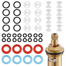 48 Pcs Tap Washers for Mixer Taps Assorted Uk for Most Faucets in Kitchens and B