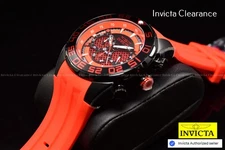 NEW Invicta Men's 50mm SPPEDWAY Chronograph CAGE DIAL Red Black Tone SS Watch