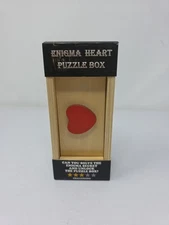 Puzzle Box Enigma Heart Secret - Money and Gift Card Holder in a Wooden Magic...