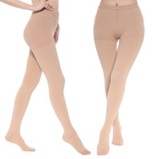 Medical Compression Pantyhose for Women  Men, 20-30mmHg Graduated Support Socks