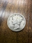 1923 Mercury Dime - Actual Silver Coin   Same Day Shipping