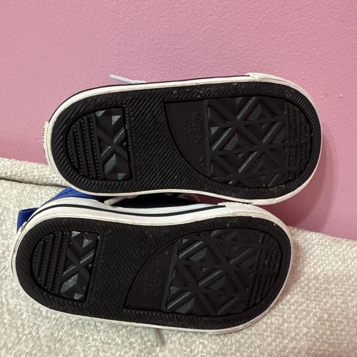 Converse All Star blau weiß Hi Top Säugling Babys Kleinkinder Unisex Gr. 5 - Bild 7 von 7