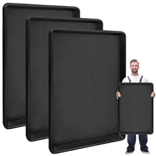 3 Pcs Extra Large Auto Oil Drip Pan- 35.4 x 24 x1.6 Inches Oil Drip Tray for ...