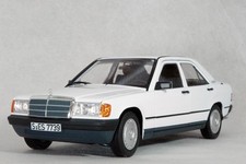 1 18 Mercedes Benz 190 E (W201) 1982 White Melsedes Benz