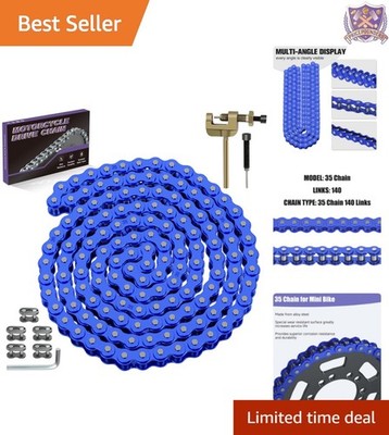 Mini Bike Chain Alloy Steel 35 Inches Compatible with Coleman Baja Doodlebug