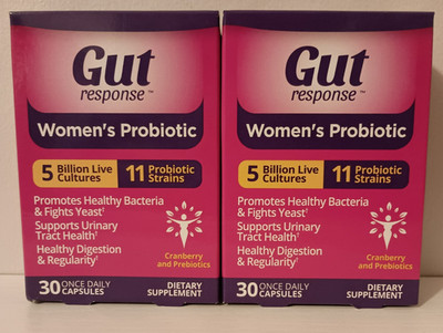2 Gut Response  Women Probiotic 30 One Daily Capsules Slows Down Digestive Aging