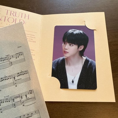 BTS Jimin Exhibition The Truth Untold Admission Benefit Trading card Sheet