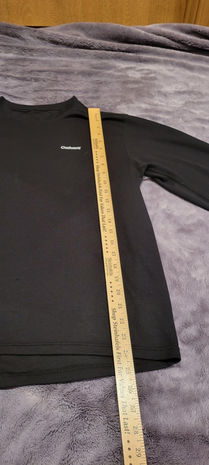 Carhartt Force Performance T-Shirt Men's Large Black Workwear Polyester Tee thumbnail 3