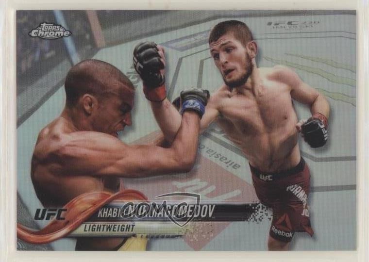 2018 Topps Chrome UFC Refractor Khabib Nurmagomedov #15 3b3