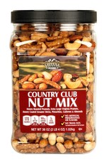 Savanna Orchards Country Club Nut Mix 36 Ounce Plastic Jar Kosher OU-D Exp 01/27