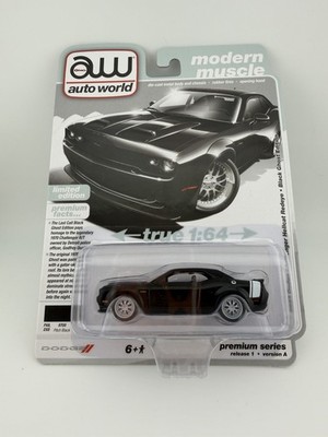 AUTO WORLD MODERN MUSCLE 2023 DODGE CHALLENGER HELLCAT REDEYE BLACK GHOST  15