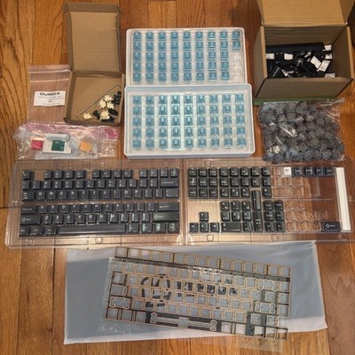 Lot of Mechanical Keyboard Switches and Keycaps - Akko, Womier