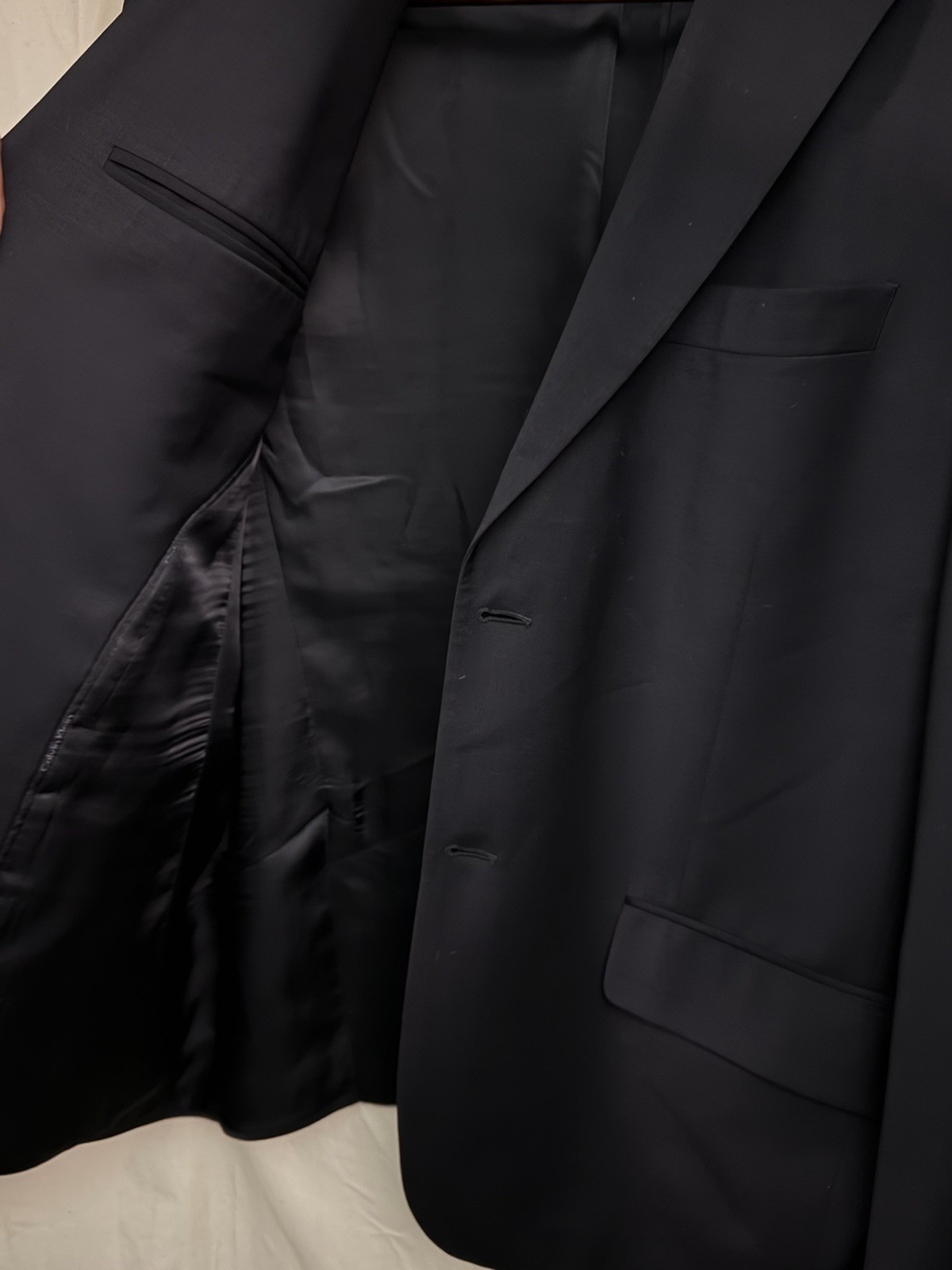 Calvin Klein Mens Two Button Jacket Solid Black W… - image 10