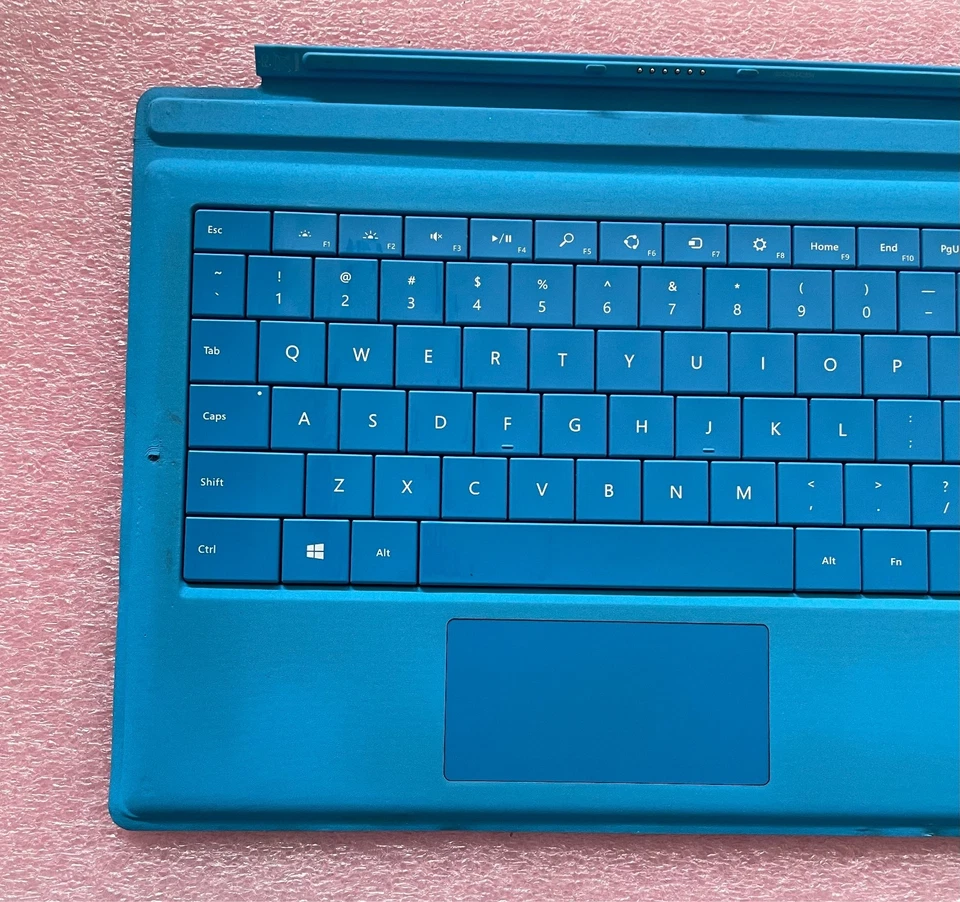 Genuine Microsoft Surface Pro 3 4 5 6 TypeCover Keyboard (1644) Cyan*Read*#05 - Image 2 of 4
