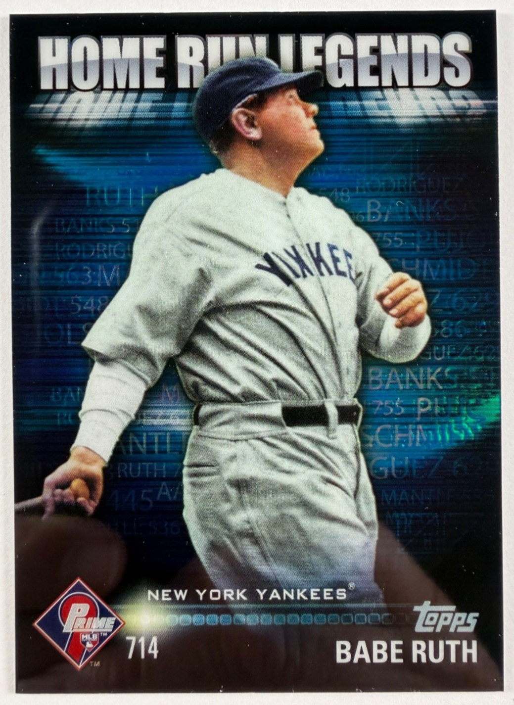 2012 Topps Prime 9 Home Run Legends Refractor Babe Ruth #HRL-2 Yankees HOF