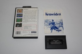 Sega Master System Kenseiden Game CIB Tested/Works .