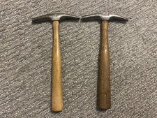 Lot of 2 Vintage Stanley Upholstery Tack Hammers Magnetic 10-3/4" 10.5 oz.