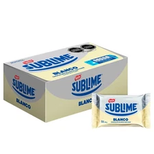 Chocolate sublime  Blanco  Nestle. Caja X 20 Pzs.  X 38 G C /u