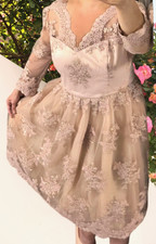 Damen Abendkleid Standesamtkleid Gr. L 40 42 Cocktailkleid Hochzeit Verlobung