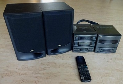   JVC UX A4 Microsystem Radio Kassette Lautsprecher Fernbedienung Stereoanlage  