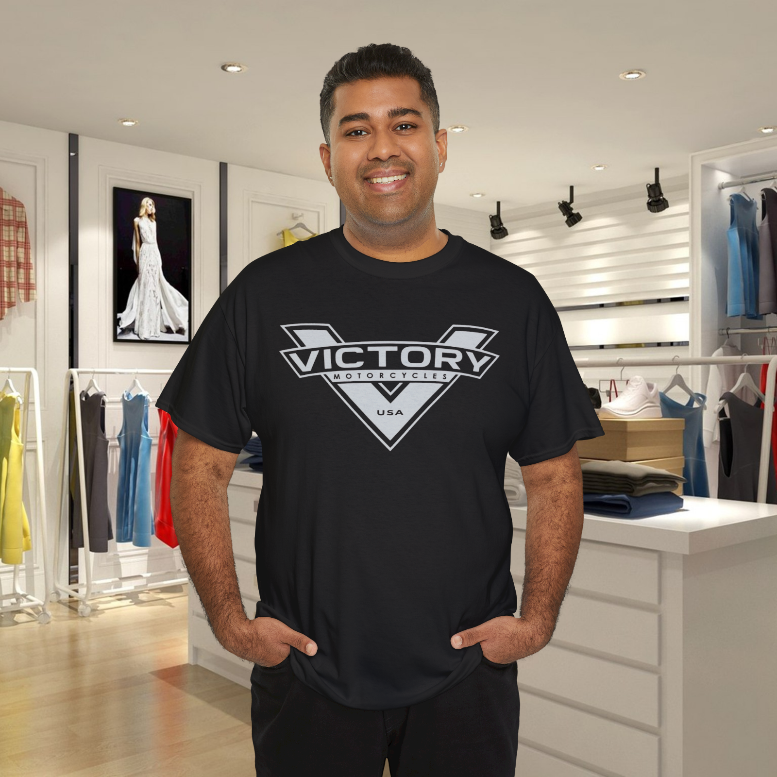 MOTORCYCLES VICTORY Active Logo T-Shirt