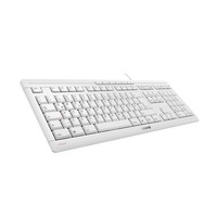 Cherry Stream Keyboard Tastatur Weiß, Kabelgebunden, FlüSteranschlag, Laserbesch