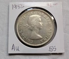 1955 LIGHTLY TONED- NICER GRADE CANADIAN SILVER DOLLAR COIN-MONEY