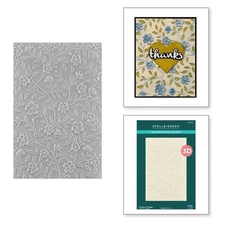 FLOWERS & FOLIAGE 3D EMBOSSING FOLDER-Spellbinders Paper Arts-Texture Background