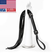 PU Leather Riding Crop Flogger Whip Spanking Whip Paddle for Adult Games COSPLAY