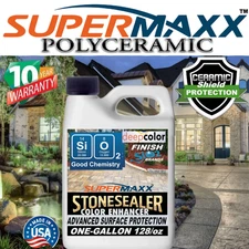 PAVER SEALER DEEP COLOR ENHANCING CERAMIC, DRIVEWAYS, PATIOS, POOLS - ONE GALLON