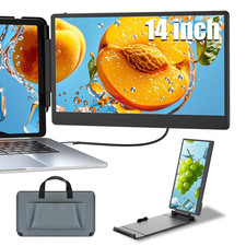 Portable Monitor for Laptop/Phone, 14inch Monitor Extender, Touch Screen -NEW
