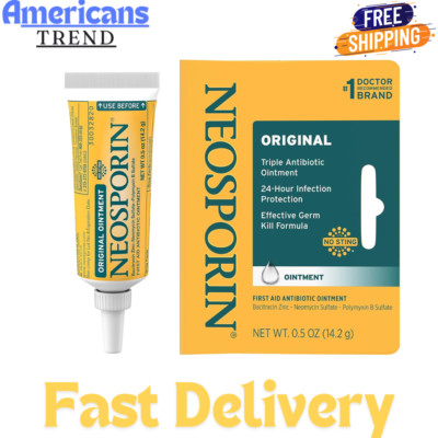 Neosporin Original First Aid Antibiotic Ointment with Bacitracin, .5 Oz Zinc