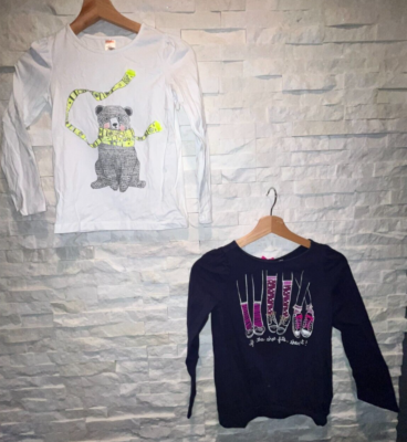 Haut T-shirt Gymboree Fille Taille 4 - Modèle I Love Recess - Occasion Très Bon état - Manches Courtes Bleu