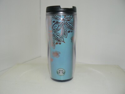 starbucks blue flower tumbler