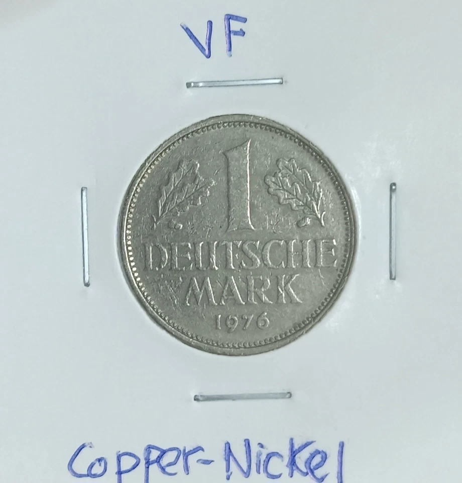 1 DEM Germany Coin 1976 (VF) #210 - Image 2 of 2