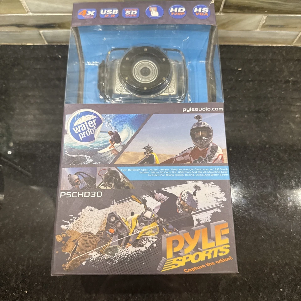 Pyle Sports Water Proof 720P Widescreen Action Camera HD PSCHD30 Silver - Image 2 of 4