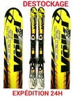 Volkl RACE TIGER Used Kids Alpine Skis Black 110 cm With Bindings