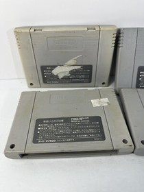 Nintendo Super Famicom 4 Game Lot Pro Wrestling Soccer Breeder US Seller SFC