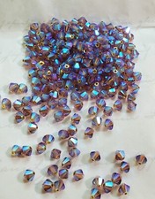 Swarovski Crystal 5328 4mm bicone beads, Light Smoked Topaz AB2X 36pcs 