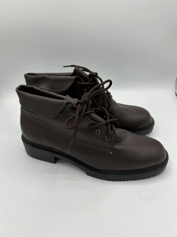 Faded Glory Women's Katina Brown Boots Lace Up Booties Vintage 90’s Size 7 1/2 - Image 4 of 4