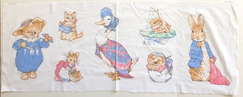 Peter Rabbit Fabric Beatrix Potter 1992 Fedrick Warne by Yard Cotton ...