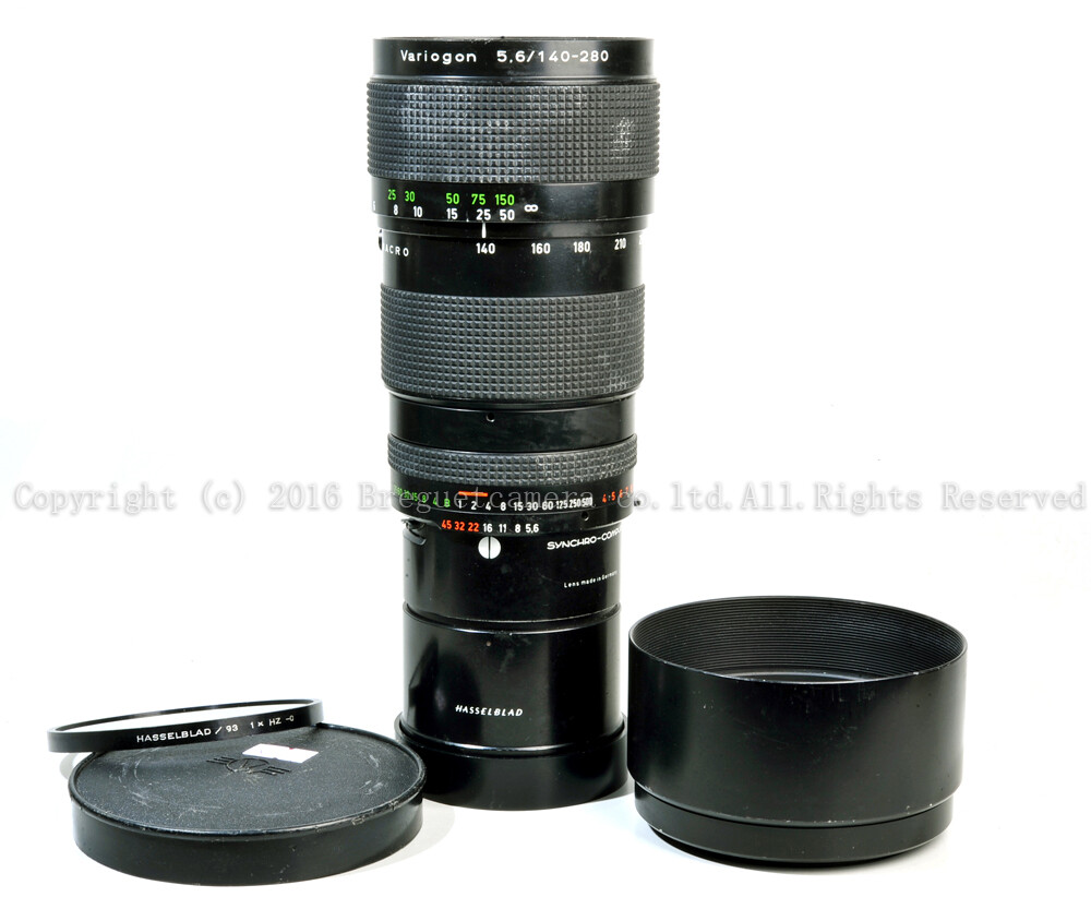 Ex Hasselblad Variogon C 140-280mm F/5.6 Lens W/Hood & 93 Ex Hasselblad Variogon C 140-280mm F/5.6 Lens W/Hood & 93
