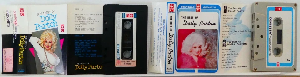 DOLLY PARTON Best of CASSETTE Tape x2 Lot NDONESIA Rare UNIQUE NM! L@@K - Image 3 of 3
