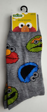 Sesame Street Men's Socks Novelty Grouch Cookie Monster Elmo